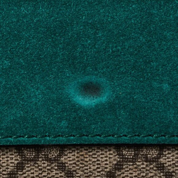 Gucci Beige/Green GG Supreme Canvas/Suede Embroidered Patch Small Dionysus Sh... - Picture 11 of 12